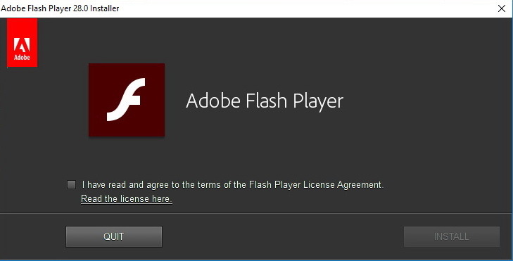 Adobe Flash Player 32.00.465 for Firefox, Opera, IE