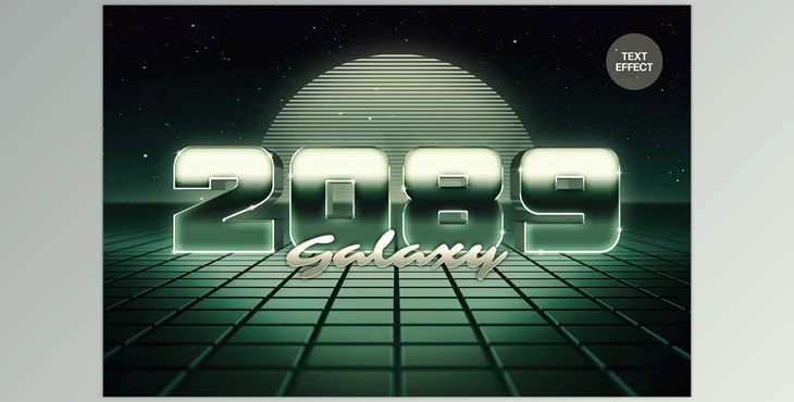 Retrowave Galaxy Text Effect - 92521880