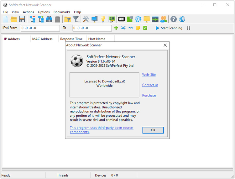 SoftPerfect Network Scanner v25.9