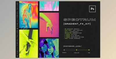 SPECTRUM FX KIT CreativeMarket-5725479 (JPG, PDF, ATN, GRD, PAT, PSD)