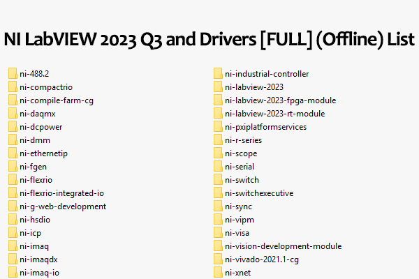 NI LabVIEW 2025 Q1 25.0.0.49247 + Toolkits and Modules