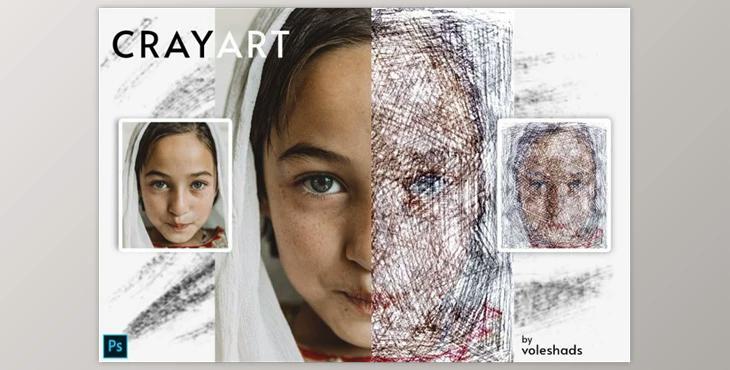 Crayart Photoshop Action CreativeMarket-5924948 (ATN, PAT)