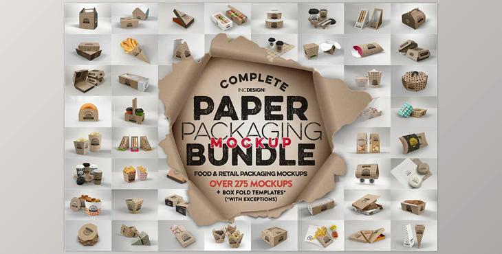 BUNDLE - Paper Packaging Mockup CreativeMarket-2513245