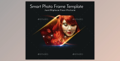 Smart Photo Frame Template By FractalNoise (PSD)