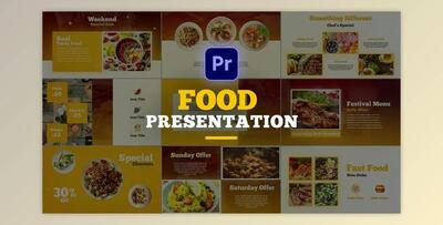 Food Presentation Slideshow for Premiere Pro (Videohive 33745020)
