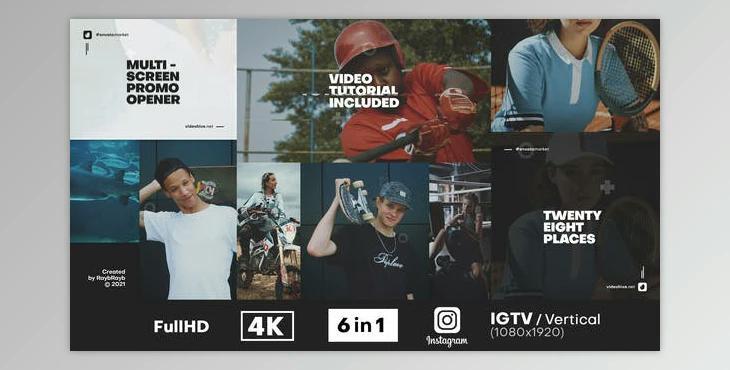 Multi Screen Promo Opener (Videohive 31602669) - AE Project