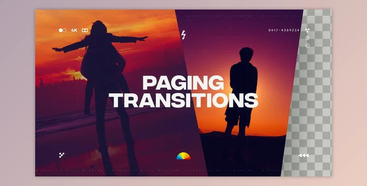 Paging Transitions (Videohive 38693917) - AE Project