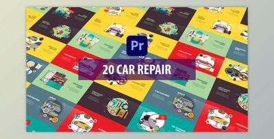 Car Repair Animation - Premiere Pro MOGRT (Videohive 33373137) - PR Project