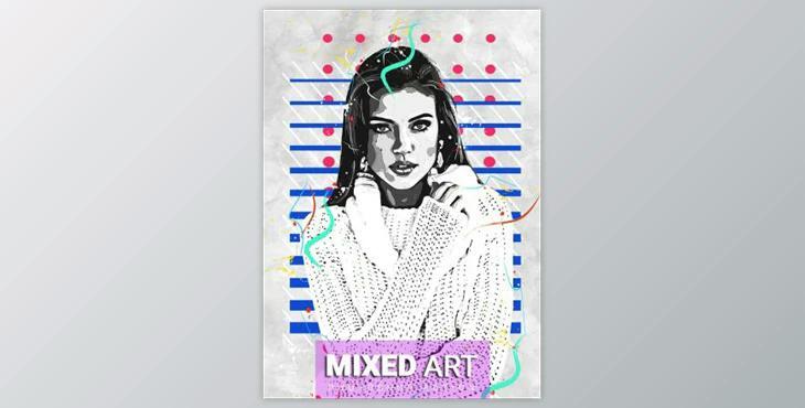 Mixed Art Photoshop Action By denis154 (ATN, ABR, PAT, TXT)