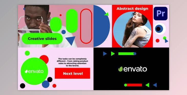 Simple Geometry Typography Slideshow for Premiere Pro (Videohive 51916836)