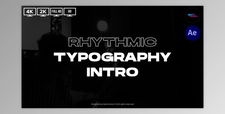 Rhythmic Typography Intro (Videohive 44475428) - AE Project
