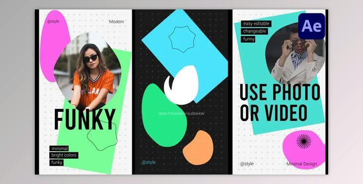 Neon Social Media Slideshow for After Effects (Videohive 37321203) - AE Project