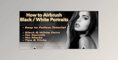 How To Airbrush Black / White Portraits