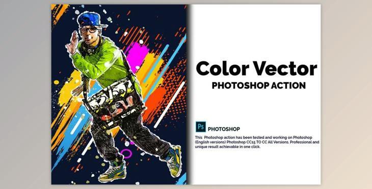 Color Vector Photoshop Action By Creative Creator
