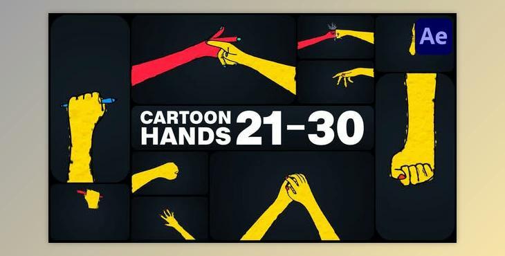 Cartoon Hands for After Effects (Videohive 50874301) - AE Project