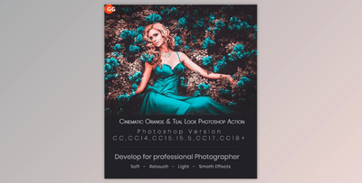 10 Cinematic Orange & Teal Look Photoshop Action