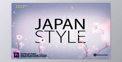 Japan Style Intro - Romantic Titles Animation Promo Premiere Pro - Videohive 34096420