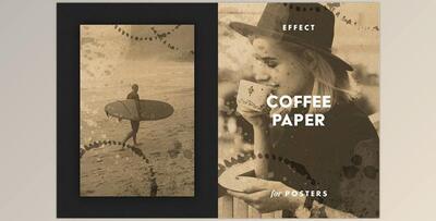 Coffee Paper Poster Effect