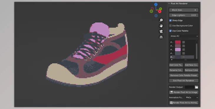 Blender Market – Pixel Art Renderer v1.10