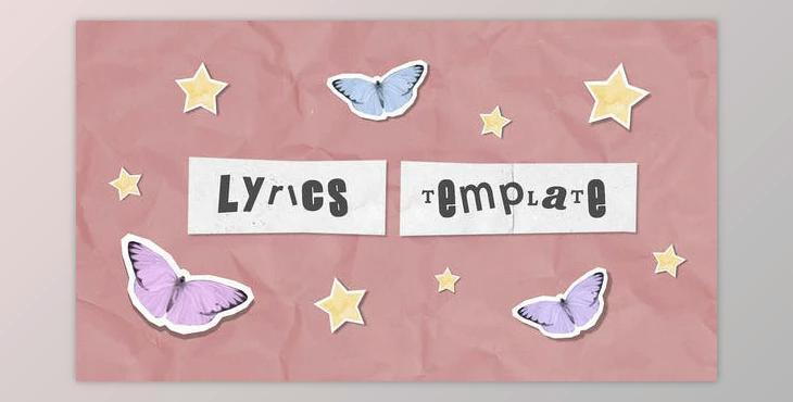 Lyrics Scrapbook (Videohive 23736134) - AE Project