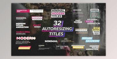 Modern Titles (Videohive 35139303) - AE Project