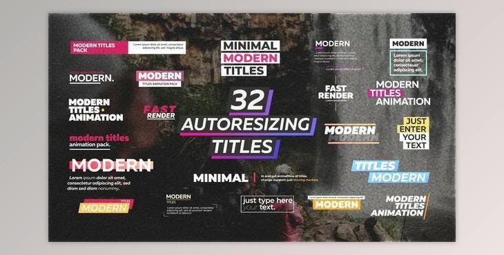 Modern Titles (Videohive 35139303) - AE Project
