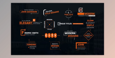 Title Animations & Lower Thirds (Videohive 54677811) - AE Project