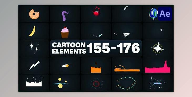Cartoon Elements for After Effects (Videohive 50327100) - AE Project