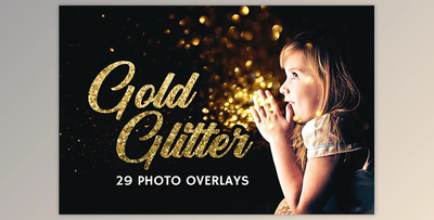 29 Gold Glitter Photo Overlays By bundlecat (JPG)