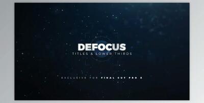 LenoFX - Defocus Titles & Lower Thirds for Final Cut Pro