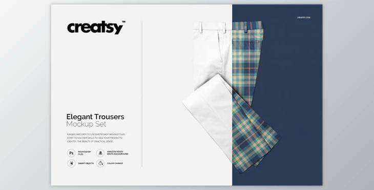 Elegant Trousers Mockup Set By Creatsy (PSD)