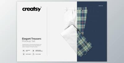 Elegant Trousers Mockup Set By Creatsy (PSD)