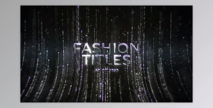 Luxury Fashion Lines Titles (Videohive 47499666) - AE Project