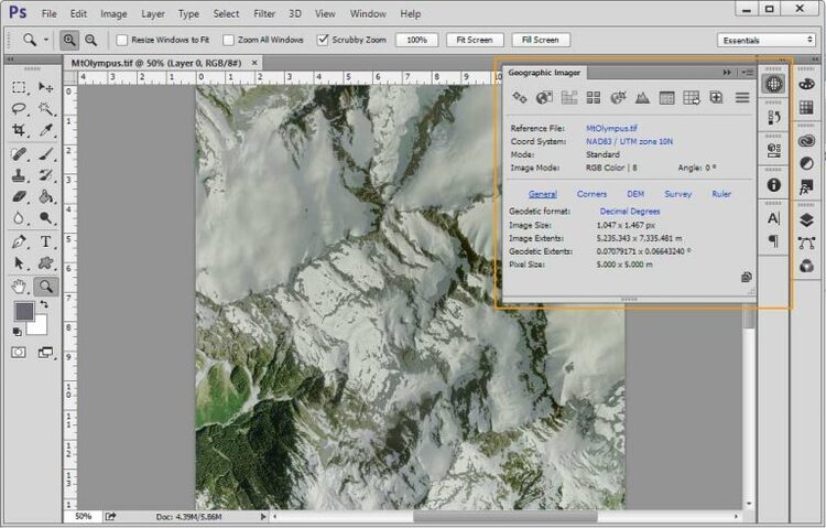 Avenza Geographic Imager for Adobe Photoshop 6.6.1