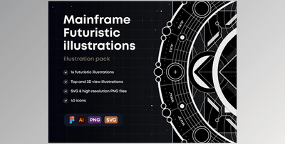 UI8 – Mainframe: Futuristic Illustrations