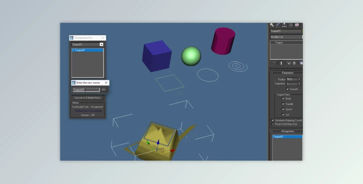 Aviz Studio Tools Snapshots v1.01 for 3ds Max 2018-2024