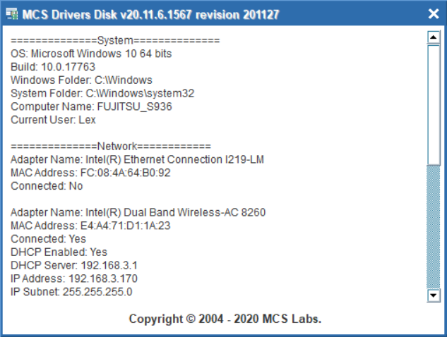 MCS Drivers Disk 2024 v24.11.20.2176
