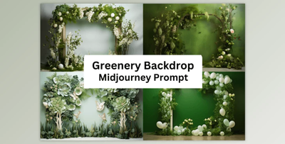 Ai Prompt for Greenery Backdrop