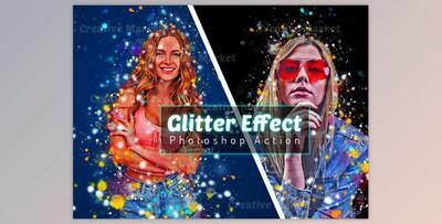 Glitter Effect Photoshop Action By Studio Retouch