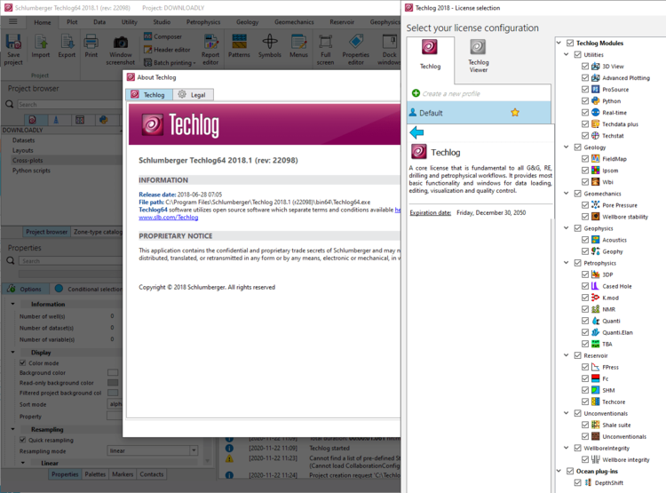 Schlumberger Techlog 2021.1.1 x64 + Plugins