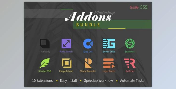 Photoshop Add-Ons Bundle (PDF, ZXP, JPG)