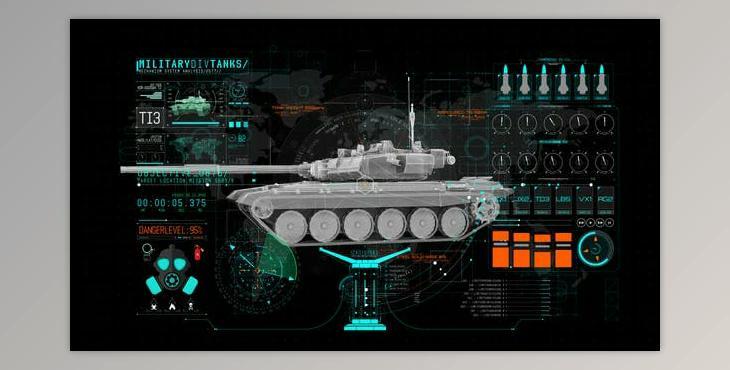 HUD Info Miltary Tank (Videohive 44256787) - AE Project