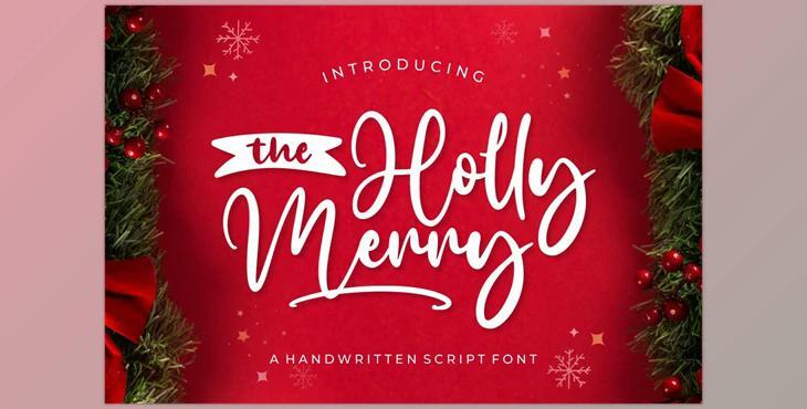 The Holly Merry Script Font
