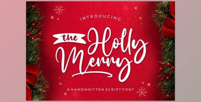 The Holly Merry Script Font