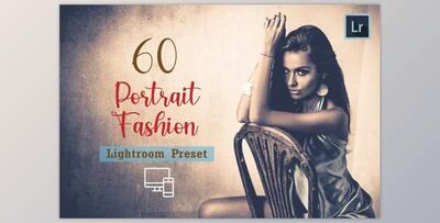 60 Portrait Fashion Lightroom Preset CreativeMarket-5922394 (XMP, DNG)