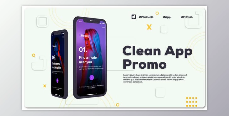 Clean App Promo (Videohive 49392693) - AE Project