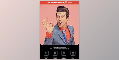 Cartoonize 3 Photoshop Action GraphicRiver - 38885011