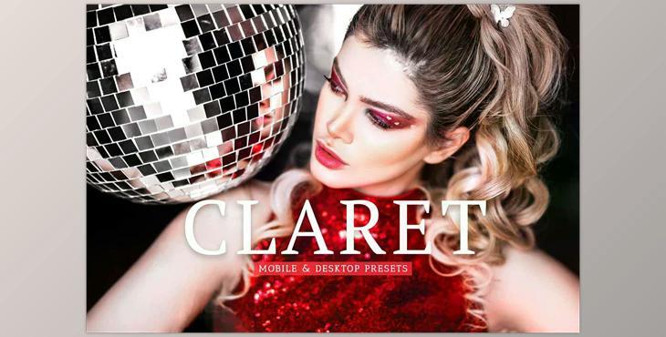 Claret Pro Lightroom Presets CreativeMarket - 6896667