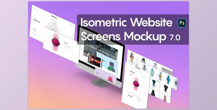 Isometric Website Mockup 7.0 CreativeMarket-5301276