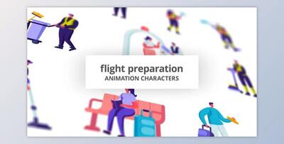 Flight preparation - Character Set (Videohive 32842644) - AE Project